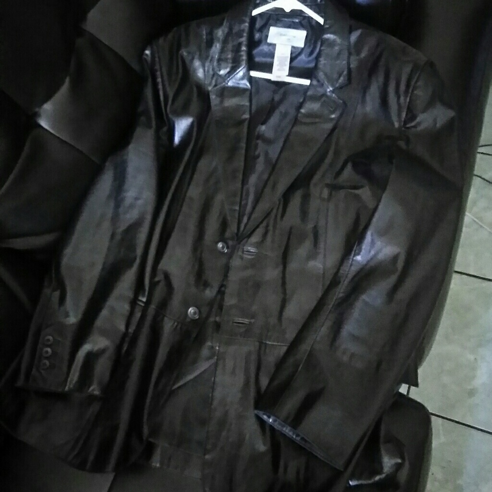 Lambskin men's blazer.